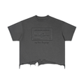 Dead Society Vintage Wash Boxy Distressed Hem T-Shirt