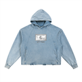 Dead Society Vintage Washed Frayed-Hem Hoodie