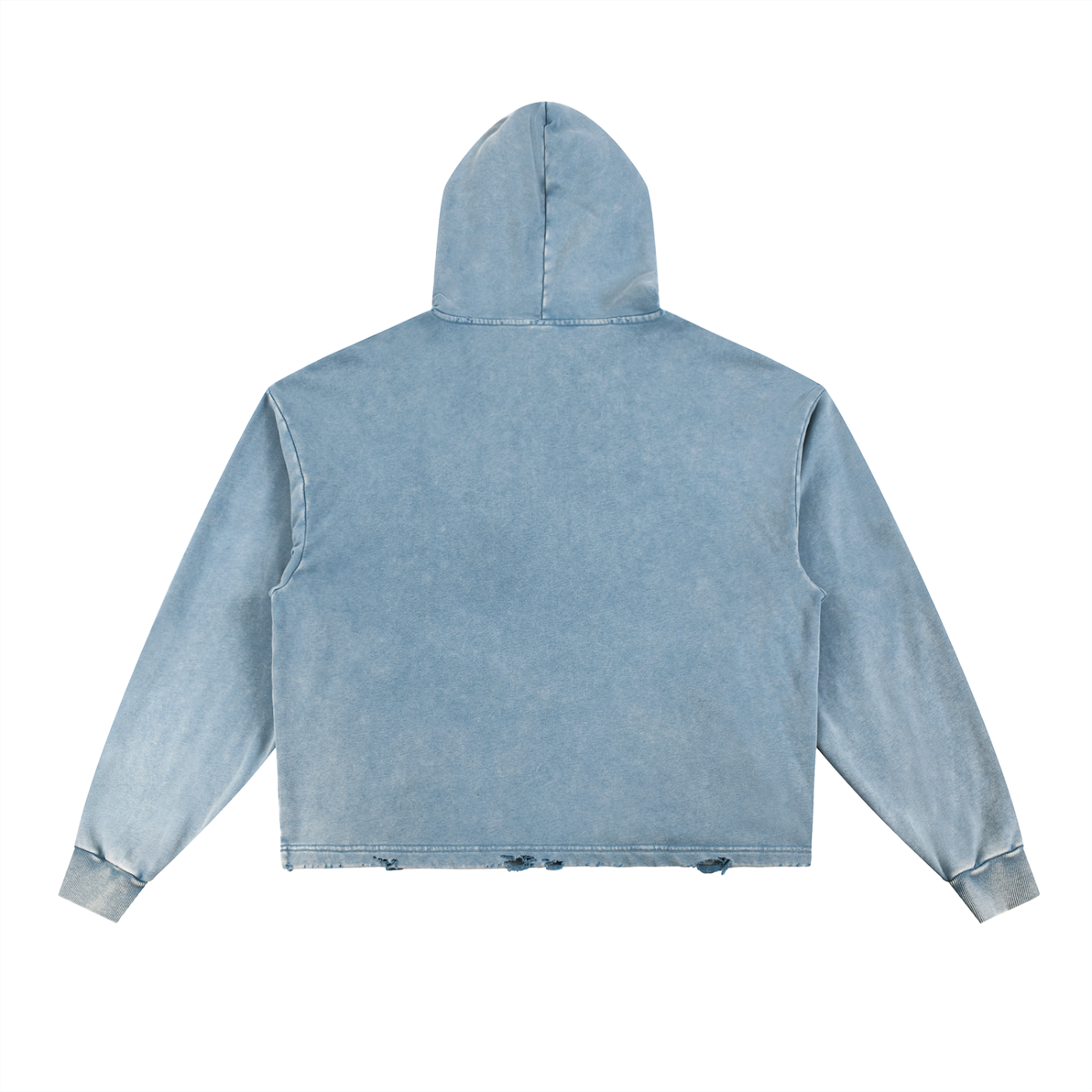 Dead Society Vintage Washed Frayed-Hem Hoodie